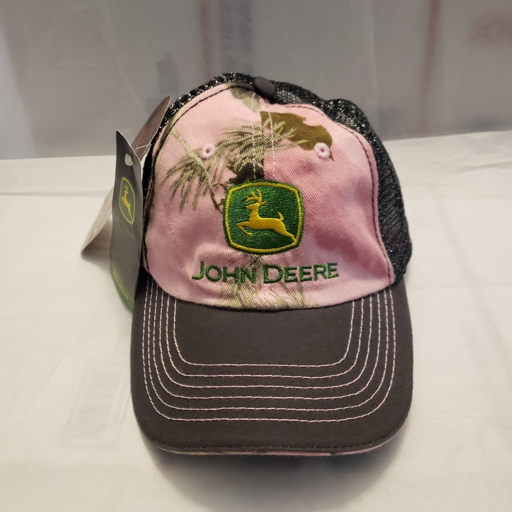 John‎ Deere Realtree Women's Pink Hat Cap Adjustable NWT